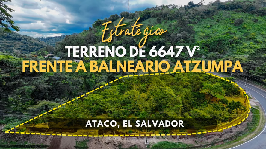 Terreno Estratégico en Ataco Frente a Balneario Atzumpa - Imagen 2