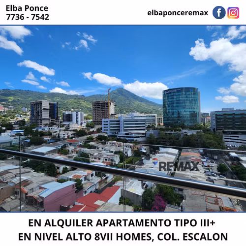 EN ALQUILER | APARTAMENTO A ESTRENAR – 8VII HOMES III+, COLONIA ESCALÓN
