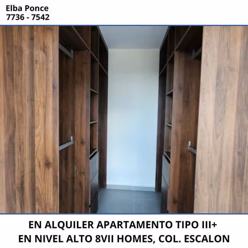 EN ALQUILER | APARTAMENTO A ESTRENAR – 8VII HOMES III+, COLONIA ESCALÓN