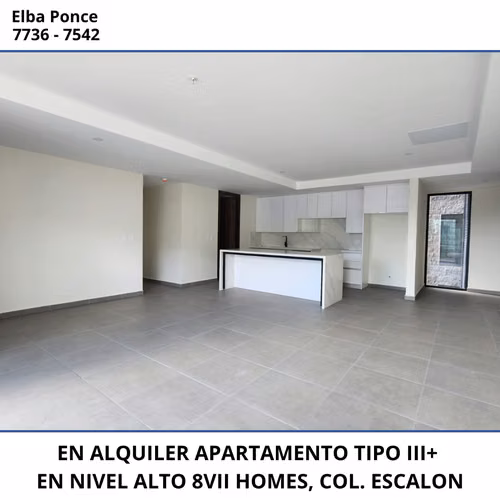 EN ALQUILER | APARTAMENTO A ESTRENAR – 8VII HOMES III+, COLONIA ESCALÓN