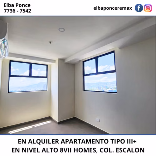 EN ALQUILER | APARTAMENTO A ESTRENAR – 8VII HOMES III+, COLONIA ESCALÓN