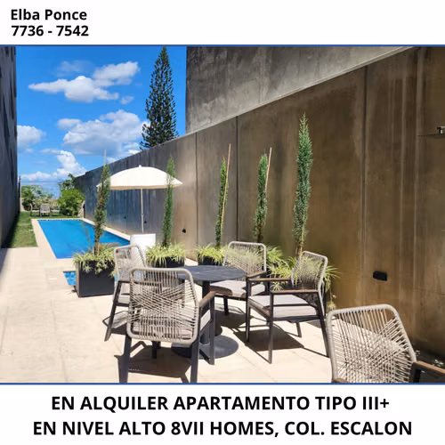 EN ALQUILER | APARTAMENTO A ESTRENAR – 8VII HOMES III+, COLONIA ESCALÓN