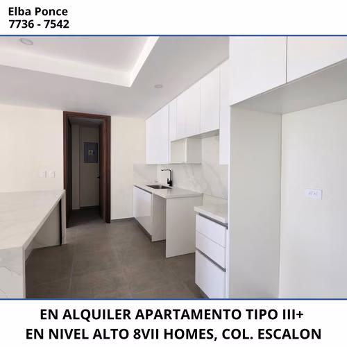 EN ALQUILER | APARTAMENTO A ESTRENAR – 8VII HOMES III+, COLONIA ESCALÓN