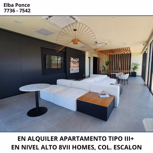 EN ALQUILER | APARTAMENTO A ESTRENAR – 8VII HOMES III+, COLONIA ESCALÓN