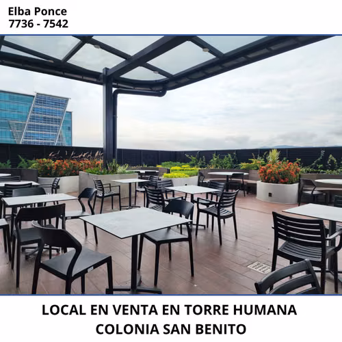LOCAL EN VENTA EN TORRE HUMANA, COLONIA SAN BENITO