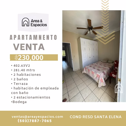 Se vende apartamento en Cond Resd Santa Elena 