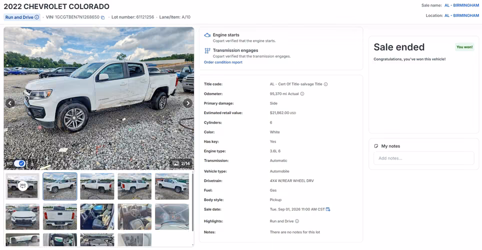 CHEVROLET COLORADO LT 2022 4X4 - Imagen 14