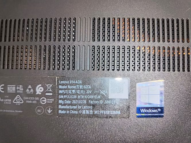 Laptop lenovo