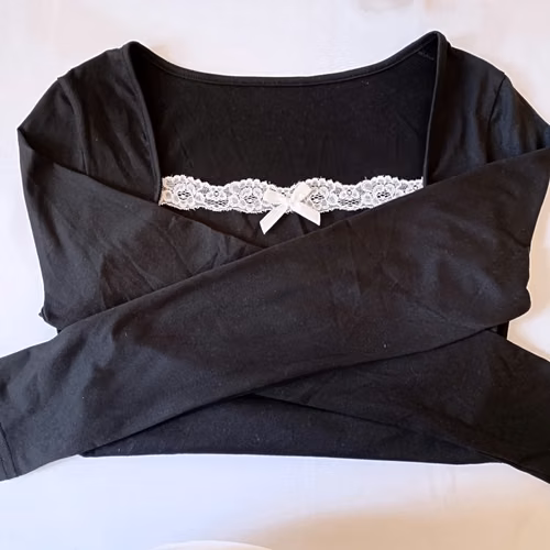 Y2K Top Negro Talla S