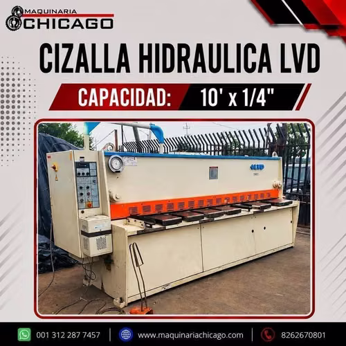 CIZALLA GUILLOTINA HIDRAULICA - MAQUINARIA METALMECANICA EN EXCELENTE ESTADO