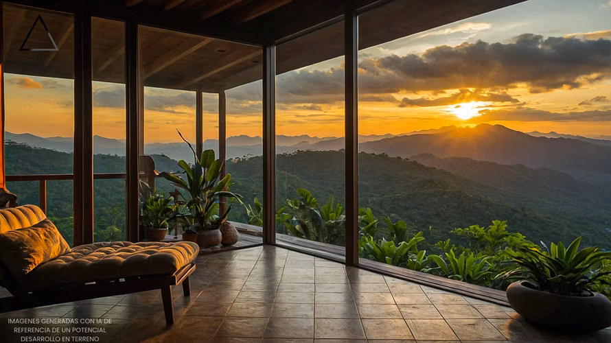 Mountain land 10,000 v ² Jayaque-Comasagua - 124; 360 ° views and Direct Access