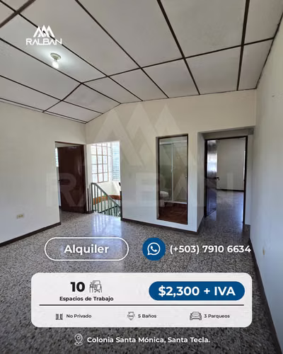Casa para oficinas en alquiler cerca de Plaza Merliot, Santa Tecla, La Libertad. - Imagen 8