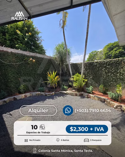 Casa para oficinas en alquiler cerca de Plaza Merliot, Santa Tecla, La Libertad. - Imagen 7