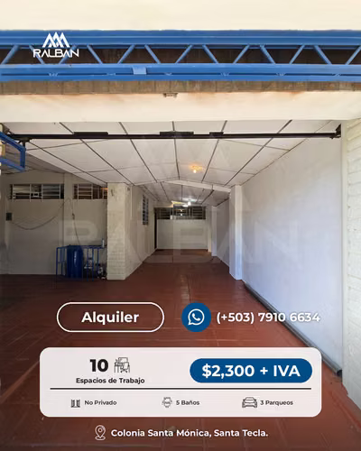 Casa para oficinas en alquiler cerca de Plaza Merliot, Santa Tecla, La Libertad. - Imagen 3