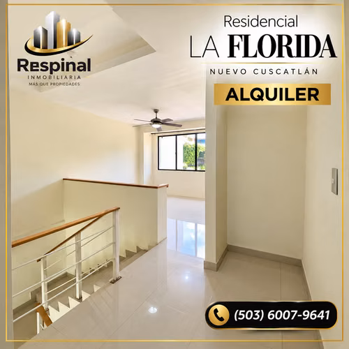 RESIDENCIAL EN ALQUILER (la florida nuevo Cuscatlán ) - Imagen 1