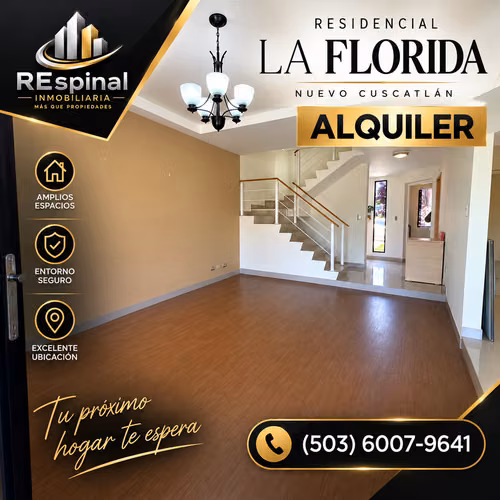 RESIDENCIAL EN ALQUILER (la florida nuevo Cuscatlán ) - Imagen 3