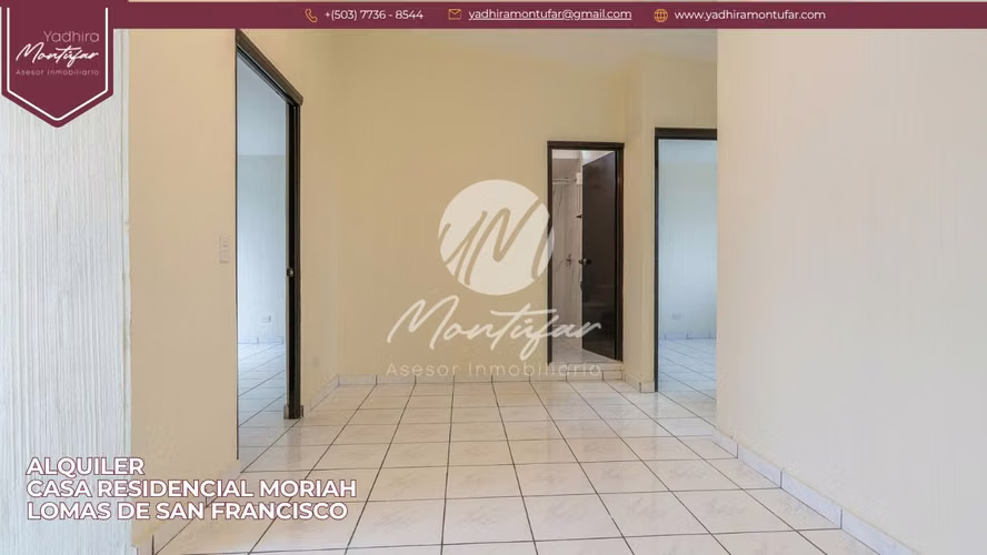 Casa en Residencial Moriah – Lomas de San Francisco en Alquiler