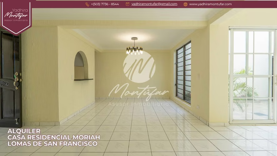 Casa en Residencial Moriah – Lomas de San Francisco en Alquiler