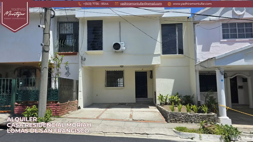 Casa en Residencial Moriah – Lomas de San Francisco en Alquiler