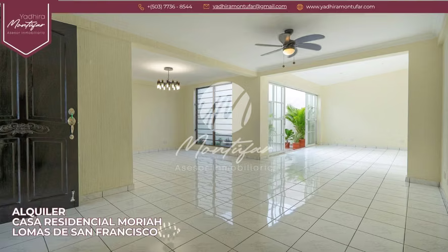 Casa en Residencial Moriah – Lomas de San Francisco en Alquiler