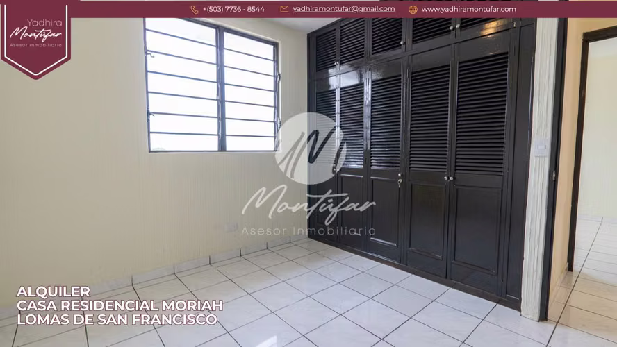Casa en Residencial Moriah – Lomas de San Francisco en Alquiler