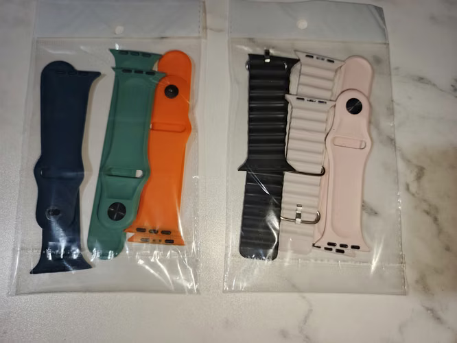 Set de 6 pares de correas para relojes tipo smartwatch 