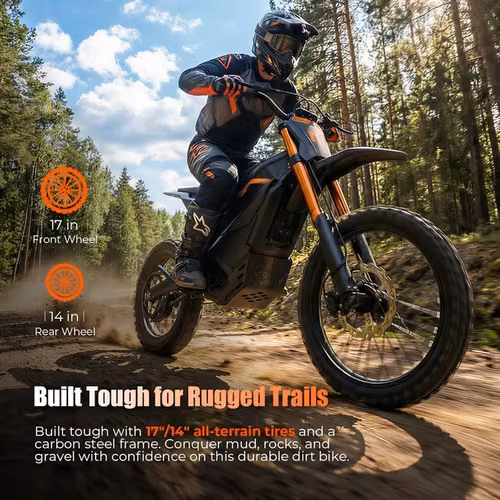 Peak 6000W 60V 38Ah 50MPH Electric Dirt Bike E-Bike