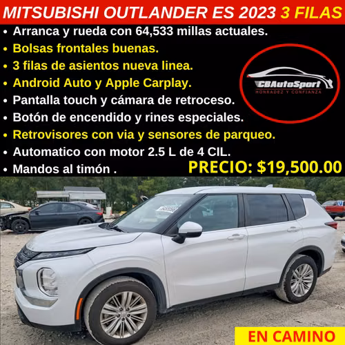 MITSUBISHI OUTLANDER IS 2023 3 ROWS