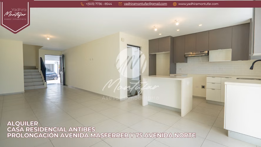 Alquiler Casa en Antibes zona prolongación Avenida Masferrer y 75 avenida norte