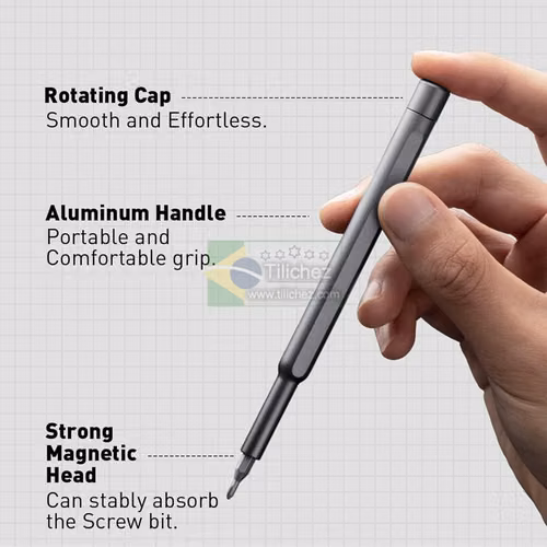 Kit Destornilladores Precisión 24 en 1 Torx Magnético para Electrónica
