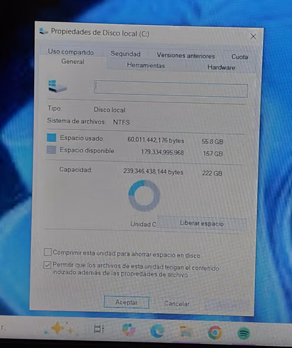 VENDO LAPTOP SLIM DELL INSPIRION iCORE 3 4GB RAM Y 250GB DISCO NITIDA  - Imagen 6