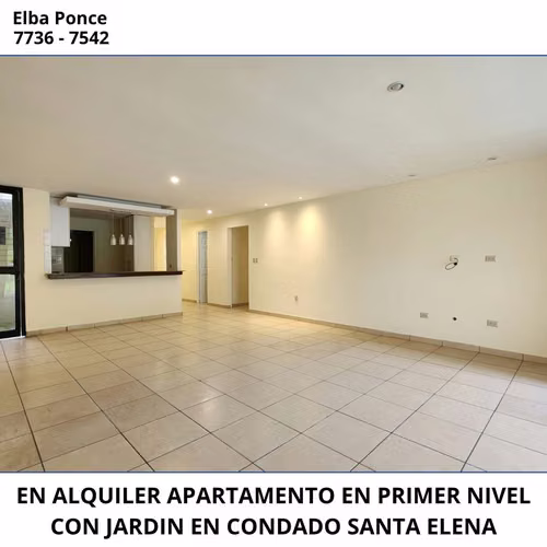 EN ALQUILER | AMPLIO APARTAMENTO EN PRIMER NIVEL CON JARDÍN PRIVADO