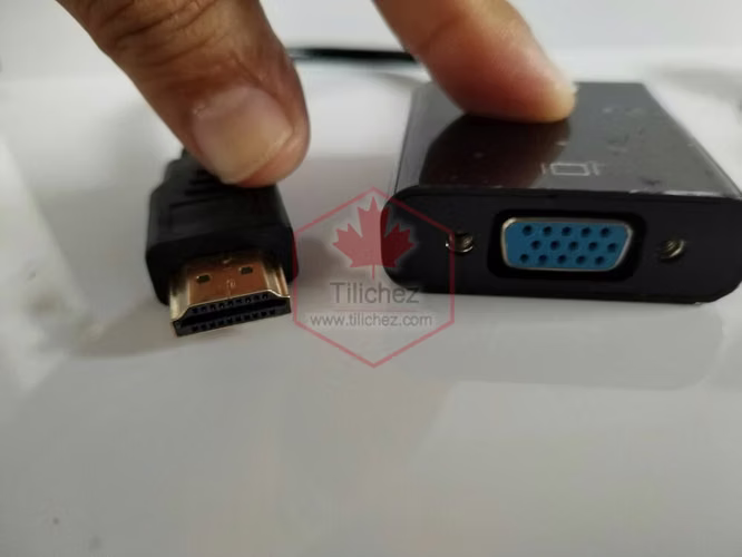 	  Adaptador HDMI a VGA con audio