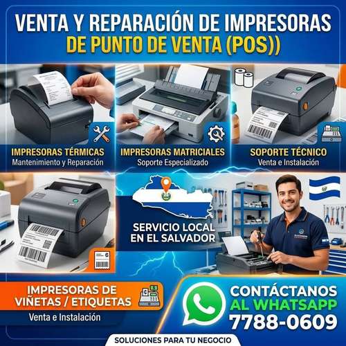 Reparacion de Impresoras, laser, termicas, inkjet, matricial, POS, Viñetas  - Imagen 1