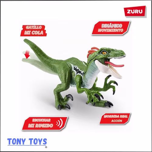 Robo Alive Raptor Dino Action de ZURU (Sonidos). - Imagen 2