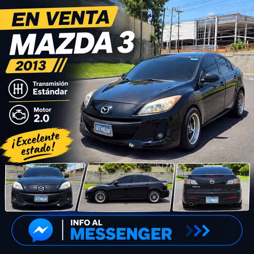 Mazda 3 2013 estandar  no es GDI es el motor normal 2.0 de los buenos 