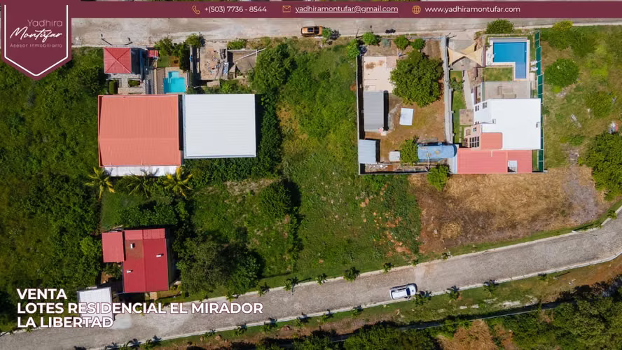 SE VENDE 2 LOTES PARCIAL O TOTAL EN RESIDENCIAL EL MIRADOR, LA LIBERTAD CON UNA VISTA ESPECTACULAR AL MAR A MEDIO KILÓME - Imagen 2