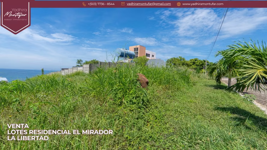 SE VENDE 2 LOTES PARCIAL O TOTAL EN RESIDENCIAL EL MIRADOR, LA LIBERTAD CON UNA VISTA ESPECTACULAR AL MAR A MEDIO KILÓME - Imagen 8