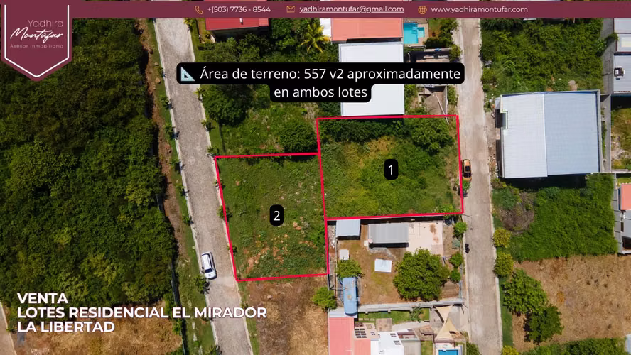 SE VENDE 2 LOTES PARCIAL O TOTAL EN RESIDENCIAL EL MIRADOR, LA LIBERTAD CON UNA VISTA ESPECTACULAR AL MAR A MEDIO KILÓME - Imagen 5