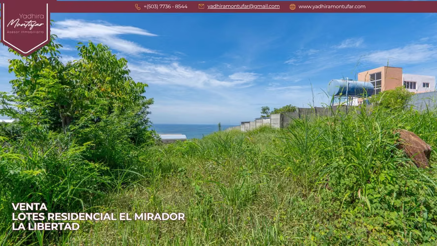 SE VENDE 2 LOTES PARCIAL O TOTAL EN RESIDENCIAL EL MIRADOR, LA LIBERTAD CON UNA VISTA ESPECTACULAR AL MAR A MEDIO KILÓME - Imagen 9