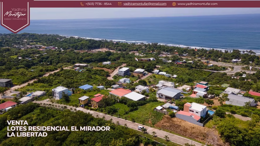 SE VENDE 2 LOTES PARCIAL O TOTAL EN RESIDENCIAL EL MIRADOR, LA LIBERTAD CON UNA VISTA ESPECTACULAR AL MAR A MEDIO KILÓME - Imagen 7