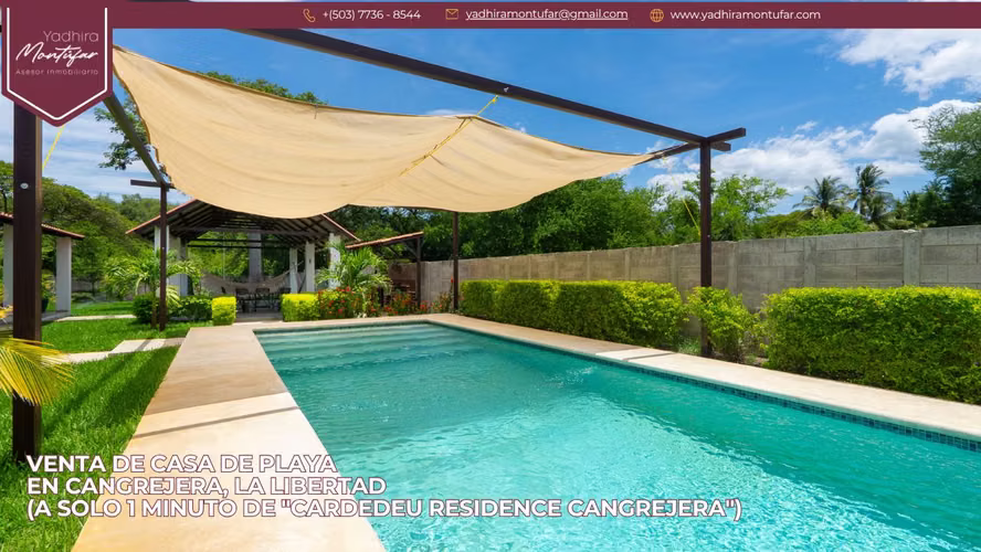 Venta de casa de Playa  en Cangrejera, La Libertad (a solo 1 minuto de "Cardedeu Residence Cangrejera")