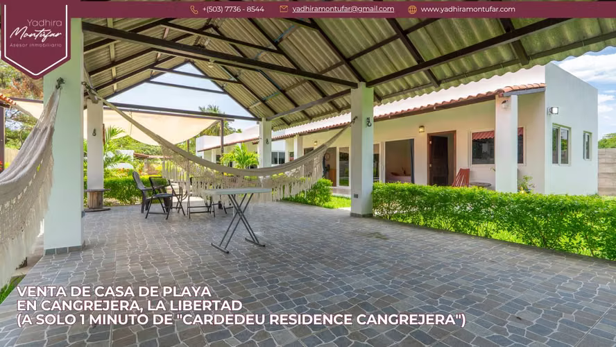 Venta de casa de Playa  en Cangrejera, La Libertad (a solo 1 minuto de "Cardedeu Residence Cangrejera")