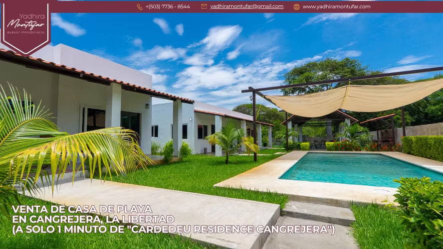 Venta de casa de Playa  en Cangrejera, La Libertad (a solo 1 minuto de "Cardedeu Residence Cangrejera")