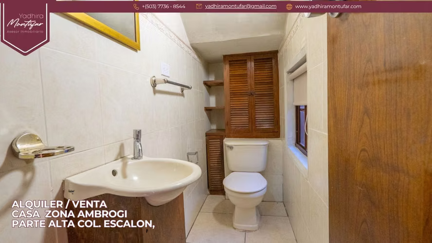 CASA GRANDE EN VENTA COL. ESCALON, ZONA AMBROGI, SAN SALVADOR - Imagen 5