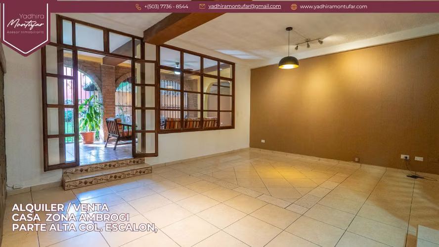 CASA GRANDE EN VENTA COL. ESCALON, ZONA AMBROGI, SAN SALVADOR - Imagen 3