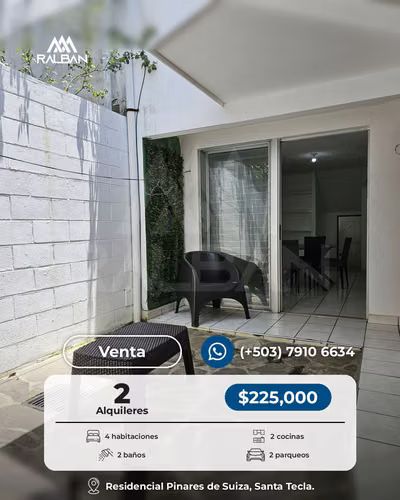 Venta de casa para inversión con 2 alquileres residenciales indepencientes en Santa Tecla, La Libertad. - Imagen 6