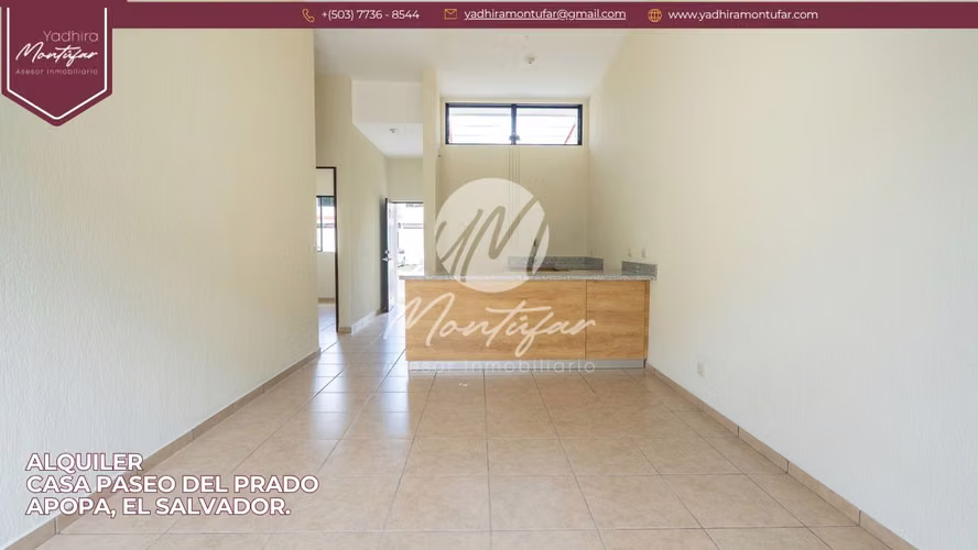Casa a estrenar en alquiler en Paseo del Prado, Apopa, El Salvador. - Imagen 2