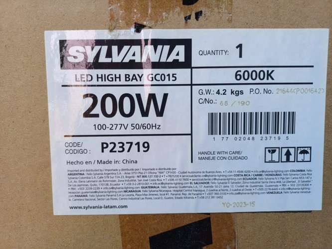 Led High Bay GC015 Power 200 W Reference P23719 Mark Sylvania