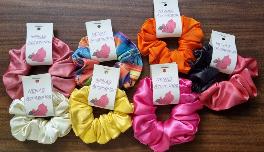 Docena de Scrunchies $3, Super Oferta para Emprendedoras.  - Imagen 4